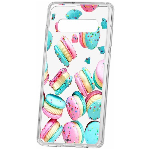 фото Чехол на samsung galaxy s10+ kruche print макарон кruче