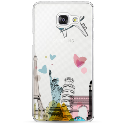 фото Силиконовый чехол самолет путешествий на samsung galaxy a5 2016 / самсунг a5 2016 case place