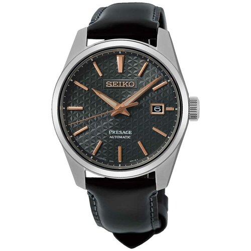 Наручные часы SEIKO Presage, серебряный, серый