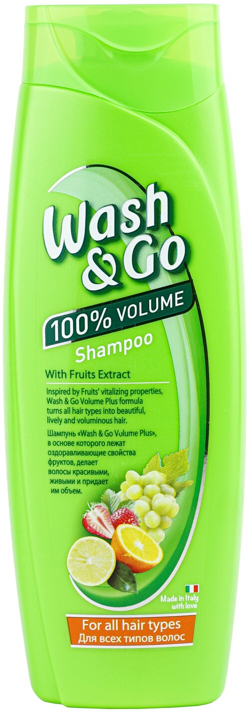 Wash&Go Шампунь с экстрактом фруктов для всех типов волос, 400 мл