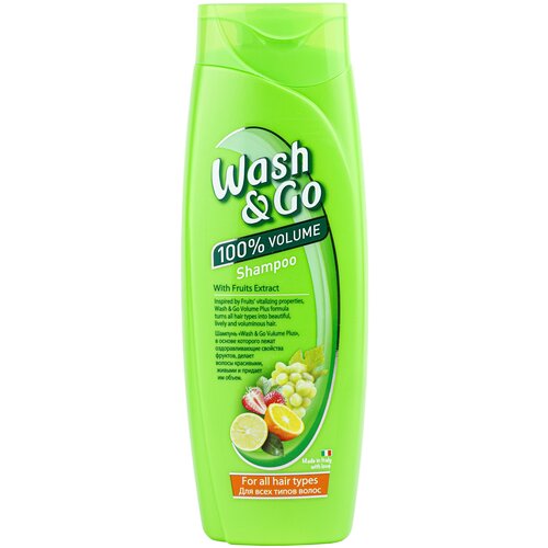 Купить Wash&Go Шампунь с экстрактом фруктов для всех типов волос, 400 мл, Wash & Go