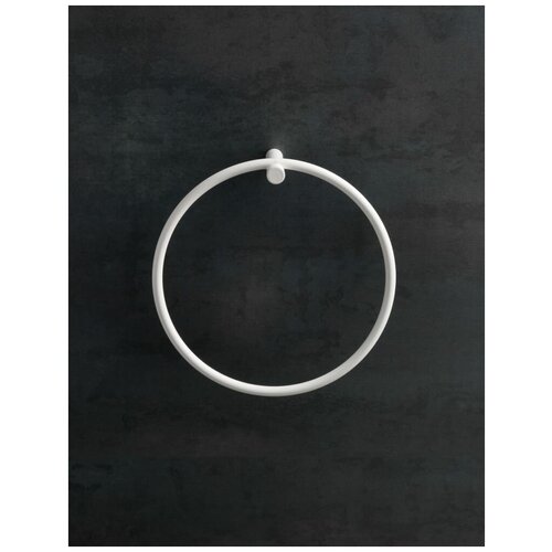 фото Полотенцедержатель stilhaus hashi кольцо, белый матовый