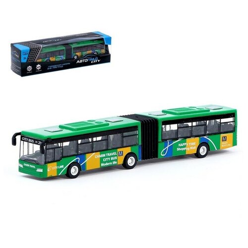 Купить Автобус металлический «Городской транспорт», инерционный, масштаб 1:64, цвет красный, нет бренда
