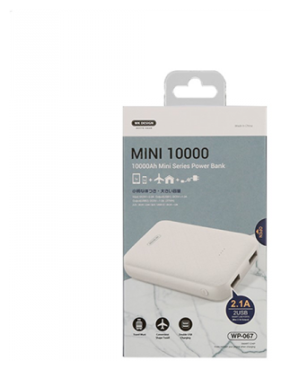 Power Bank 10000 mAh WK Mini WP-067 White