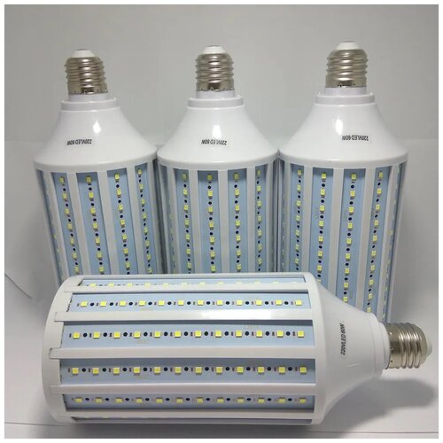 Комплект из четырёх ламп светодиодных для софтбокса 60W 6000-6500K LED E27 Студийный свет Бокс Оборудование 249000₽