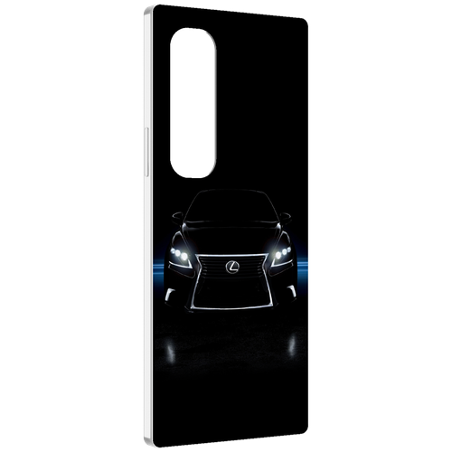 Чехол MyPads lexus лексус 1 мужской для Samsung Galaxy Z Fold 4 (SM-F936) задняя-панель-накладка-бампер