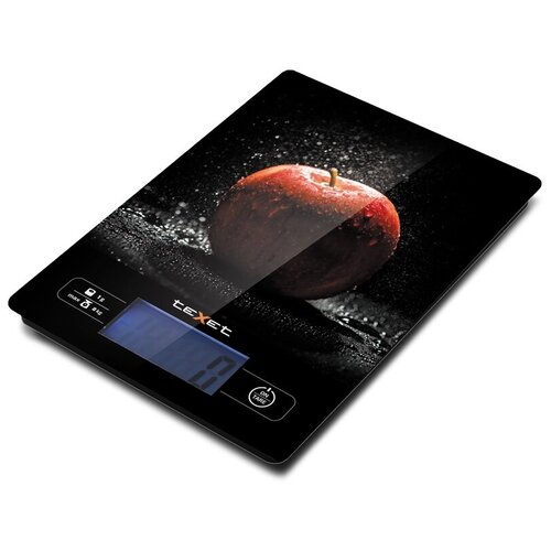 Кухонные весы Texet TSC-02g 8кг принт (яблоко)