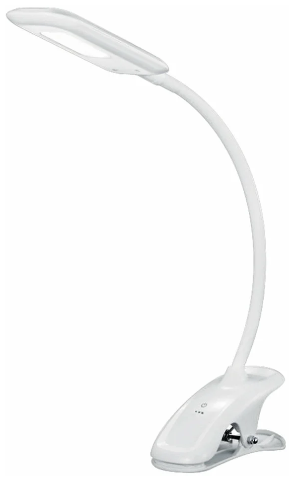 Настольная лампа светильник SONNEN BR-819C, на прищепке, светодиодная, 8 Вт, белый