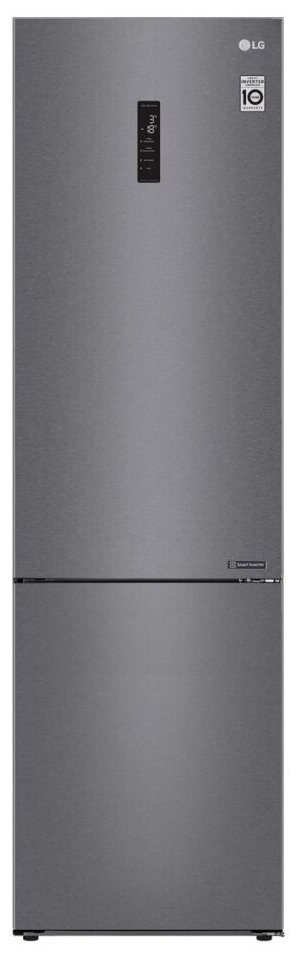 Холодильник LG GA-B 509 CLSL /Графит/А+, No Frost, 203*59,5*68,2, суперохл., суперзаморозка