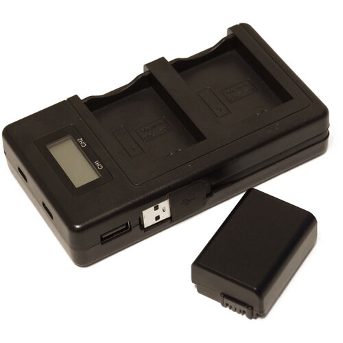 Зарядное устройство для Sony / Аккумулятор NP-FW50 для фотокамер Sony Alpha A6500, A6300, A6000, A5000, A3000, NEX-3, A7, 7R, A7R, A7R II внешний аккумулятор зарядное устройство power bank фламинго и eдинорог