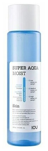 Тоник для лица глубоко увлажняющий Welcos IOU Super Aqua Moist Skin, 300 мл