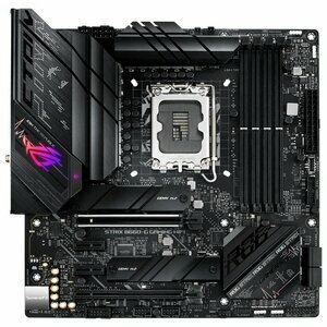 Материнская плата ASUS ROG STRIX B660-G GAMING WIFI, LGA1700, B660, 4*DDR5, HDMI+DP, CrossFireX, SATA3 + RAID, Audio, Gb LAN, USB 3.2*9, USB 2.0*5, COM*1 header (w/o cable), mATX ;90MB18Y0-M0EAY0