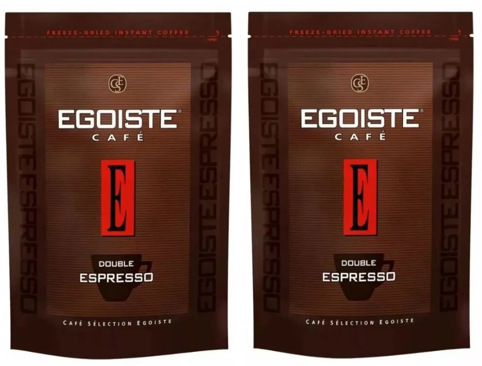 Кофе растворимый Egoiste Double Espresso 70 грамм 2 штуки