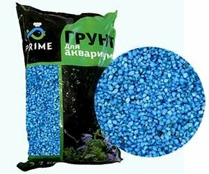 Грунт для аквариума Prime голубой 3-5мм 2,7кг pr-000145