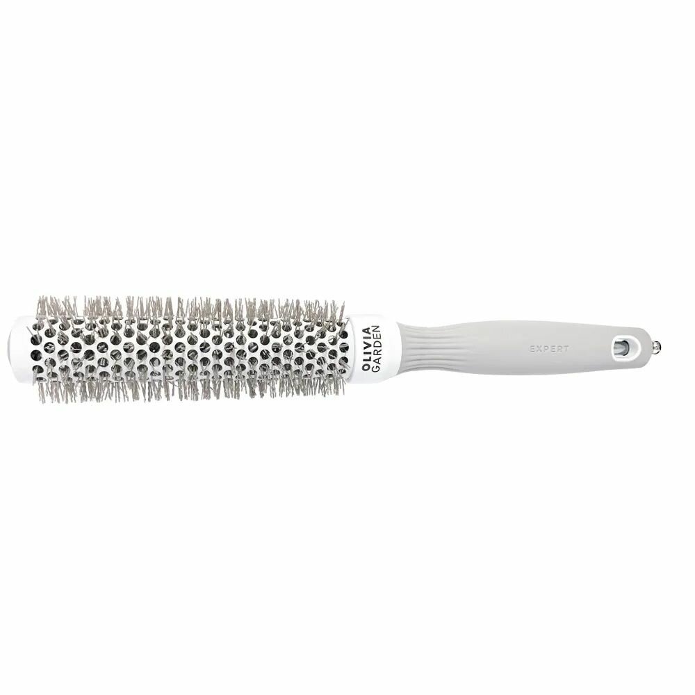 Термобрашинг для укладки волос Olivia Garden EXPERT BLOWOUT SPEED XL Wavy Bristles White&Grey (25 мм)
