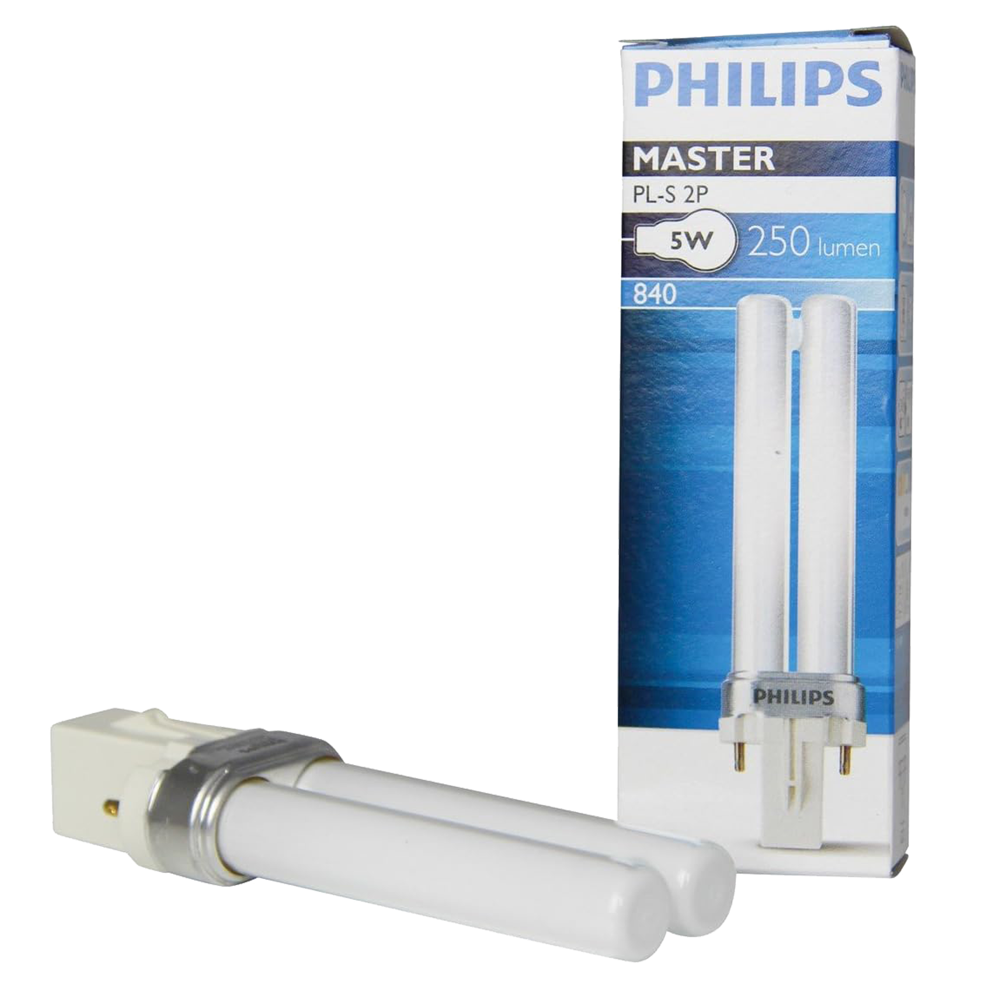 Лампочка Philips Master PL-S 5w/840 G23 энергосберегающая, дневной белый свет / 1 штука