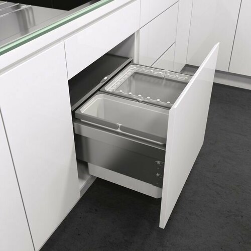 Выдвижная система сортировки VS ENVI Space, двойное разделение, ширина корпуса 500 мм, цвет серый