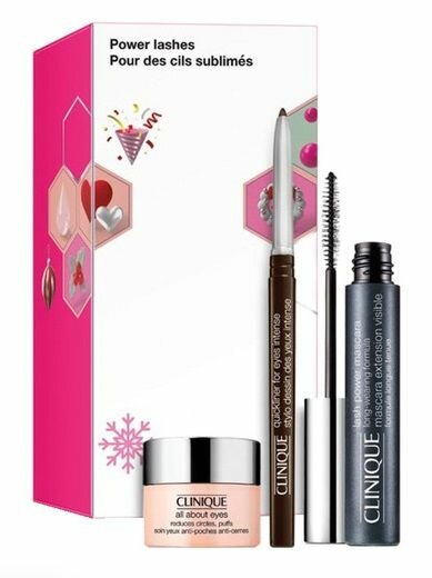 CLINIQUE Подарочный набор для макияжа глаз Clinique Lash Power Mascara тушь карандаш крем