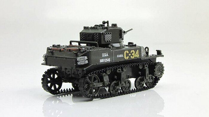 Масштабная модель 1/72, танк М5А1 Stuart — фото 1