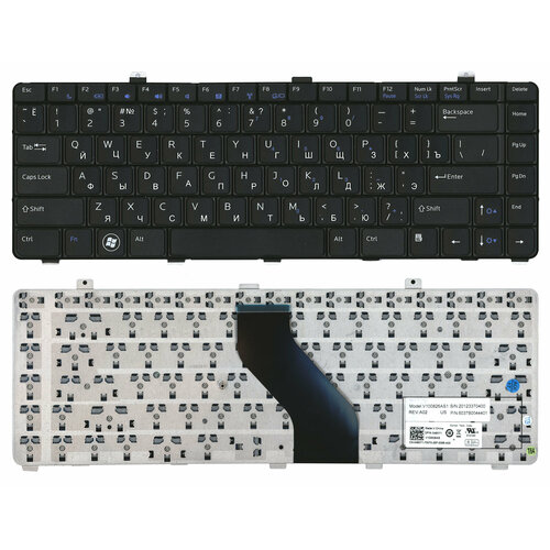 Клавиатура для Dell Vostro V13Z черная клавиатура для ноутбука dell vostro v13 v13z черная