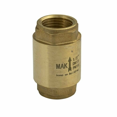 Обратный клапан МАК 25312 золото 12 латунный 525₽