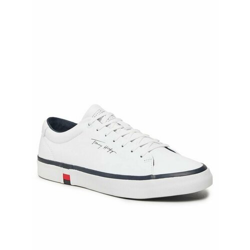 кроссовки tommy hilfiger corporate modern desert sky Кеды TOMMY HILFIGER, размер EU 42, белый