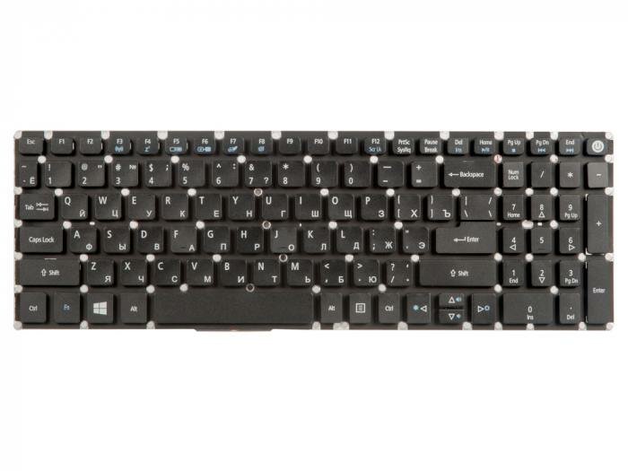 Клавиатура для ноутбуков Acer Aspire E5-722 E5-772 V3-574G E5-573T E5-573 E5-573G (ZeepDeep Haptic) [NK. I1517.00K] Black No frame гор. Enter