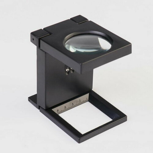 magnifier лупа складная с подсветкой 30x25 мм mg 21011 Лупа складная, кратность 5, линза 45мм, металл, с подсветкой