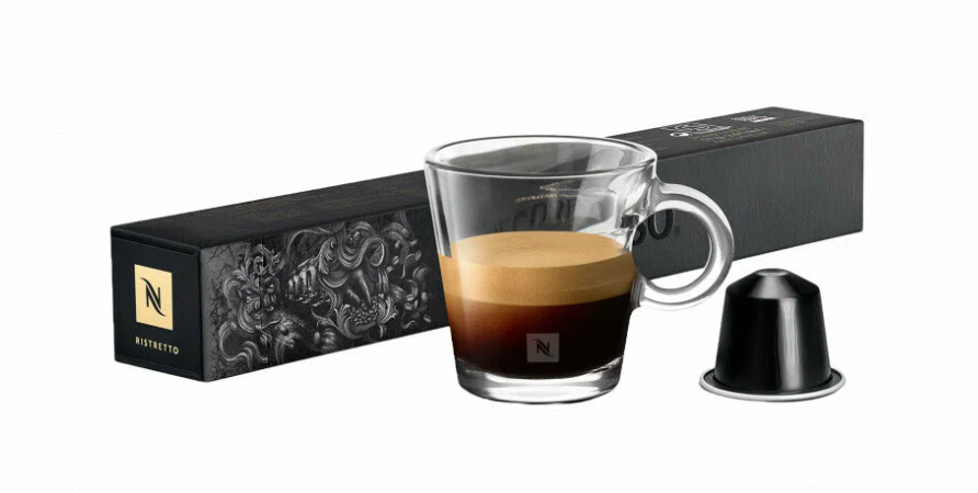 Капсулы для кофемашин Nespresso Original "Nespresso ISRIRAZIONE RISTRETTO ITALIANO" (10 капсул), 2 упаковки