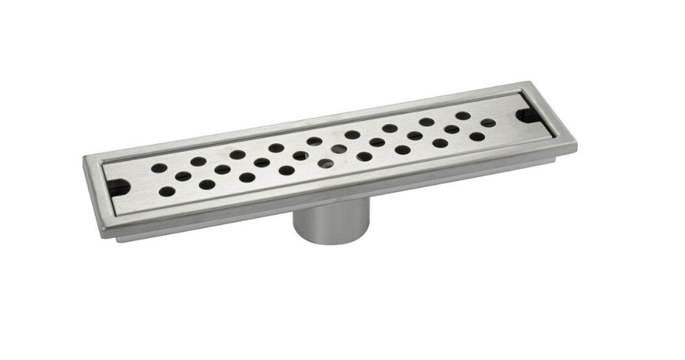 фото Трап душевой (лоток) с сухим магнитным затвором. санакс 00040. Нержавеющая сталь.300х75 мм. Сатин