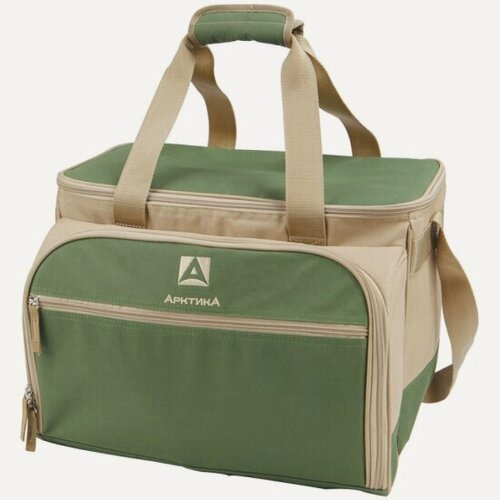 Изображение товара Сумка-холодильник Арктика 4100-6 с набором посуды (6 чел), зелёный, 22л