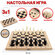 Настольная игра 3 в 1 шахматы, шашки, нарды 34х34 см (W7783)