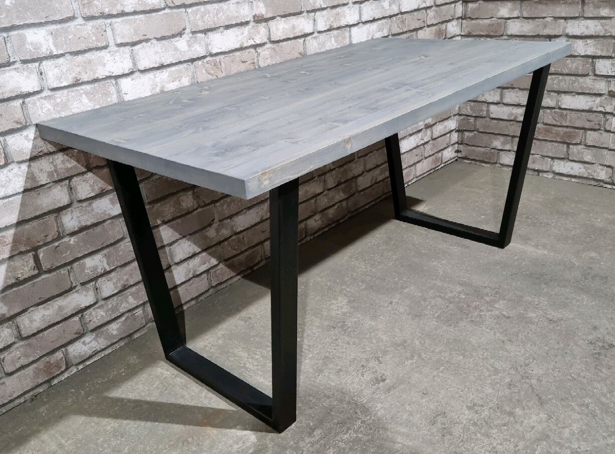 Обеденный стол лофт Barben-04, с размерами 150х75х60 см