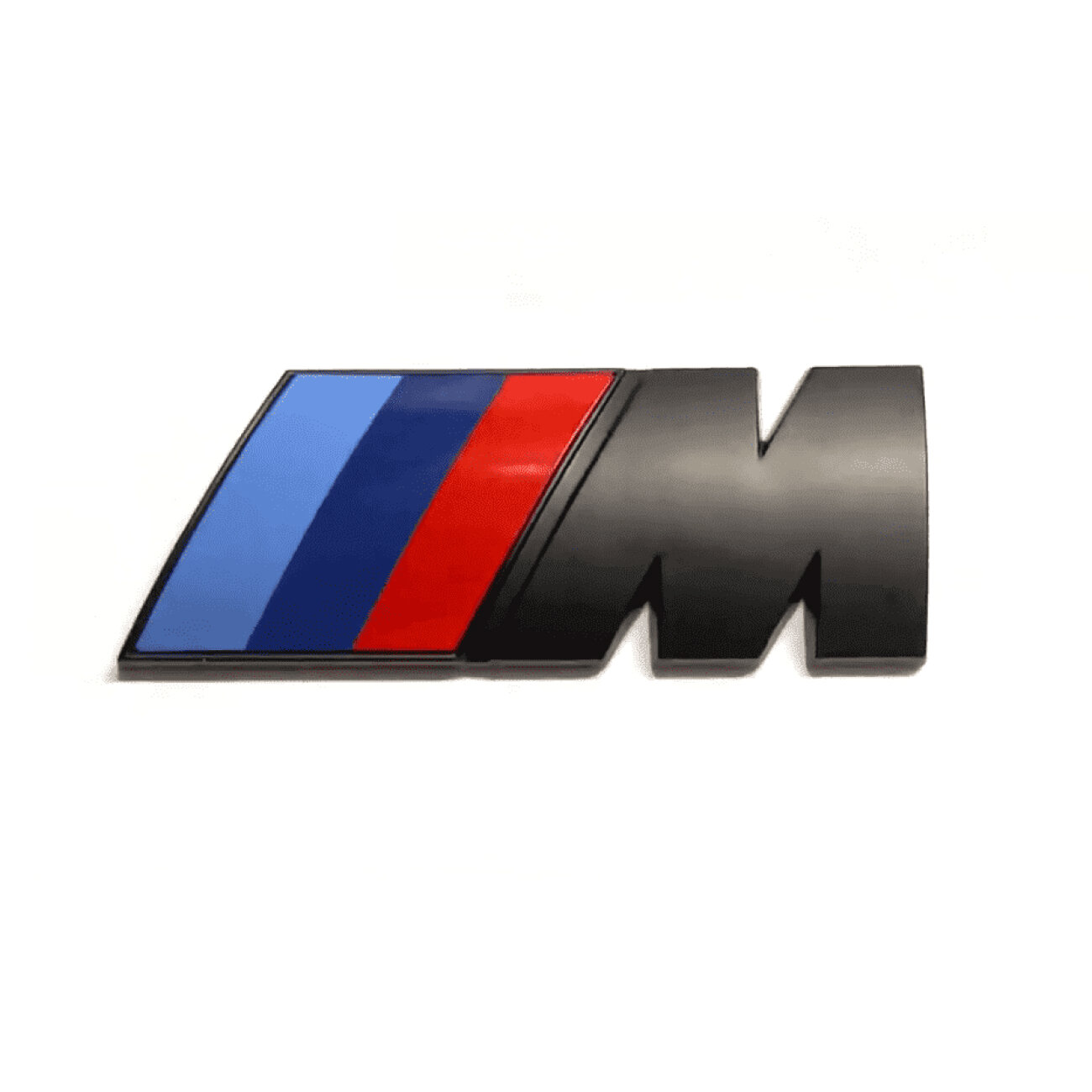 Шильдик на багажник M для BMW 9x3 см. черный мат 1 шт.