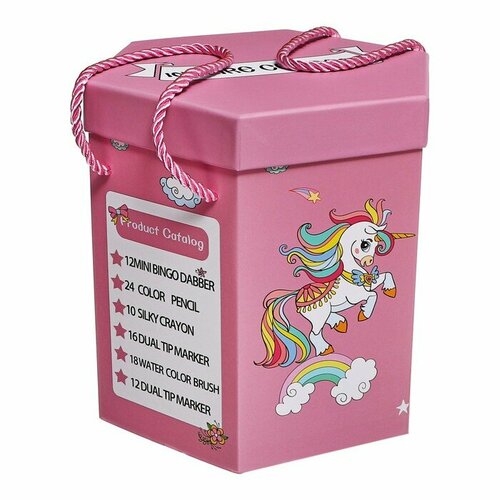 Набор для рисования с раскраской розовый 2825₽