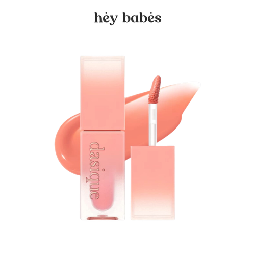 Увлажняющий сияющий тинт для губ в приглушённом оттенке манго Dasique Juicy Dewy Tint #01 Mood Mango