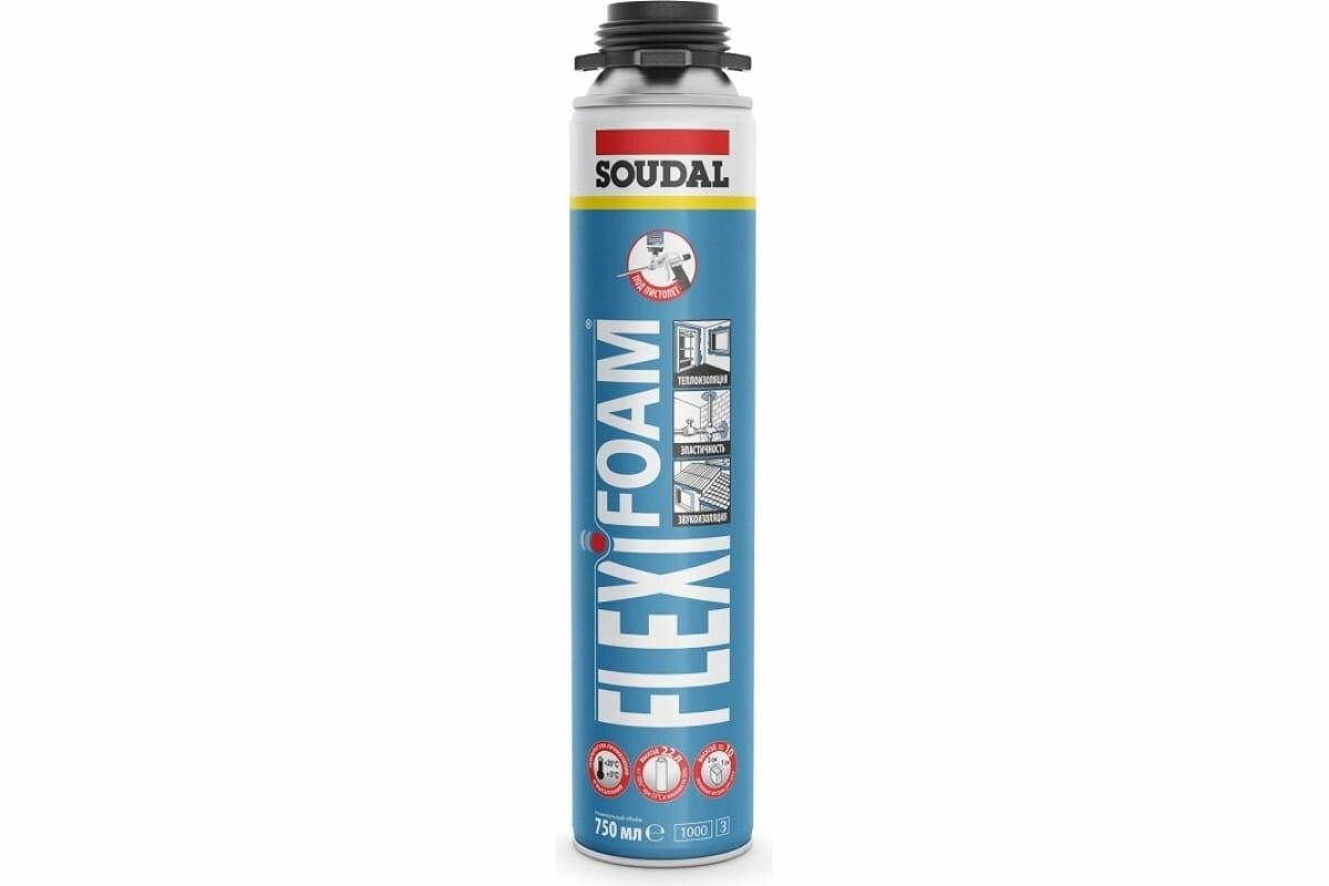 Пена профессиональная Soudal Flexifoam 750 мл.