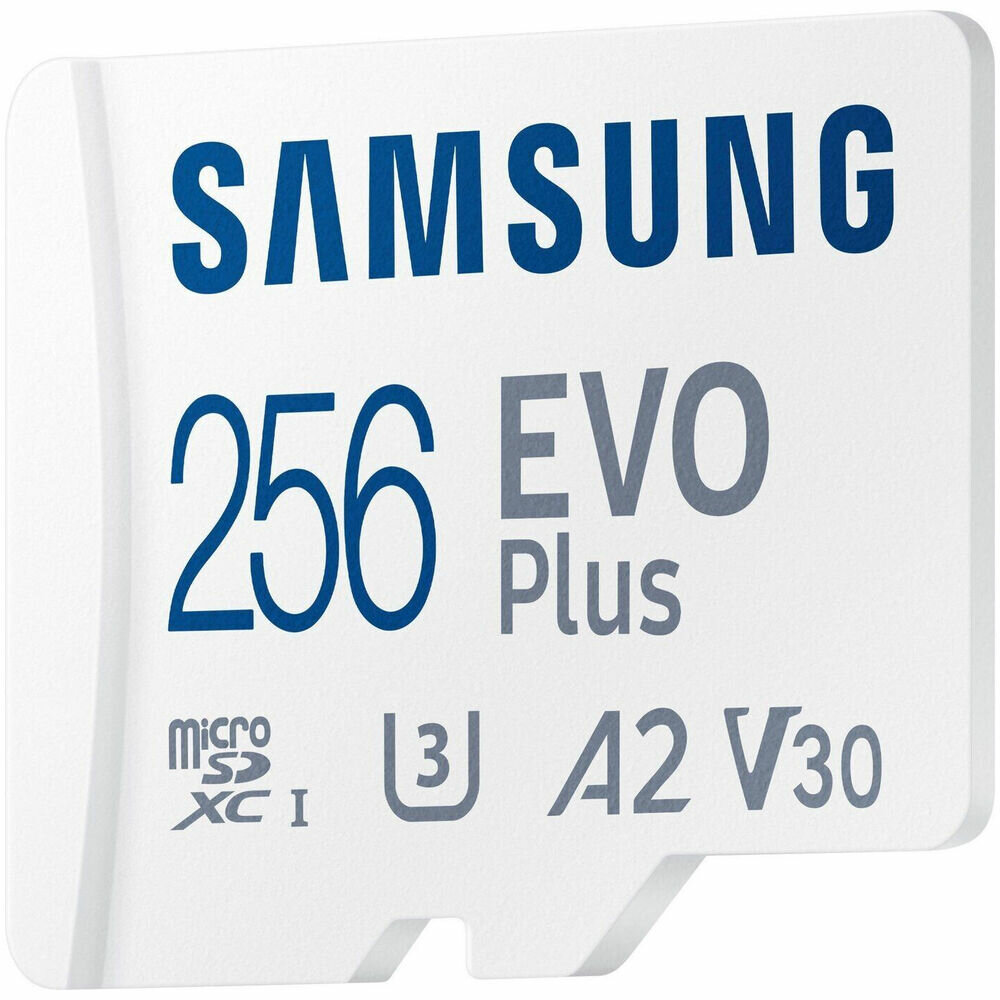Карта памяти Micro SecureDigital 256Gb SDXC Samsung Evo Plus class10 UHS-I U3 (MB-MC256SA) — фото 1