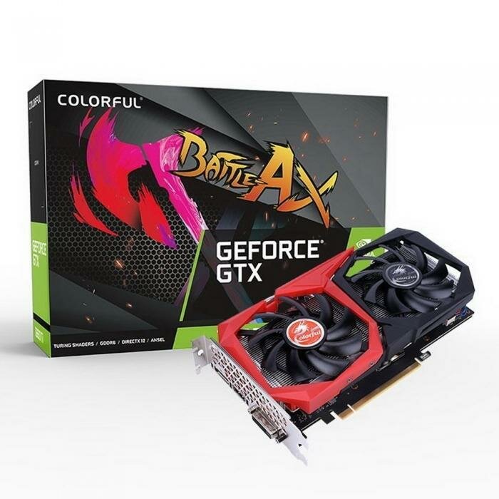 Видеокарта Colorful GTX1660SUPER NB 6G V2-V 6GB GDDR6 192bit DVI HDMI DP