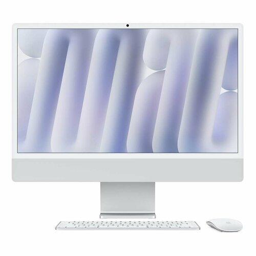 Apple iMac 24 M4 10C CPU 10C GPU 2024 Retina 45K 16 ГБ 256 ГБ SSD MWUU3 Серебристый 223453₽