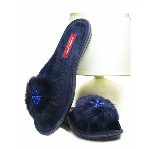 фото Тапочки melitta shoes, размер 36 =23см, синий