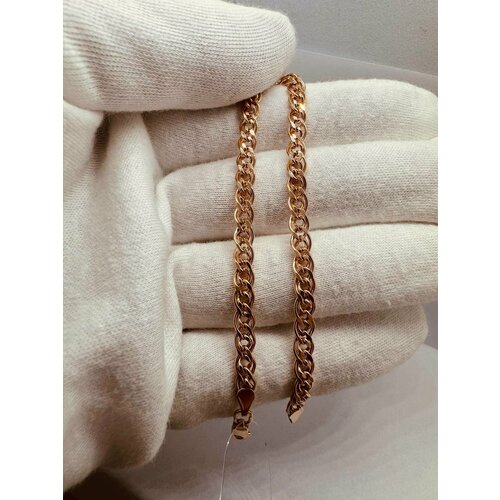 Браслет Костромской цепевязальный завод, красное золото, 585 проба, длина 18 см.