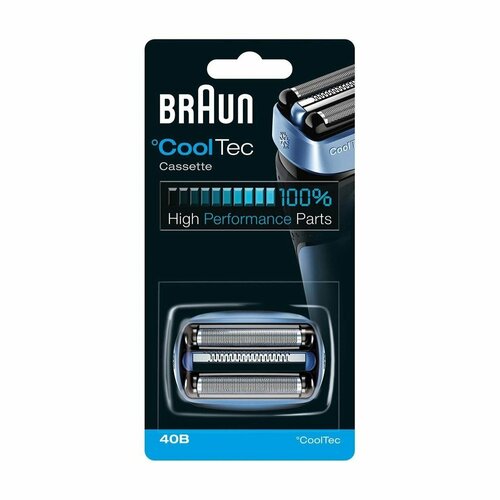 Сетка и режущий блок Braun 40B CoolTec серебристый