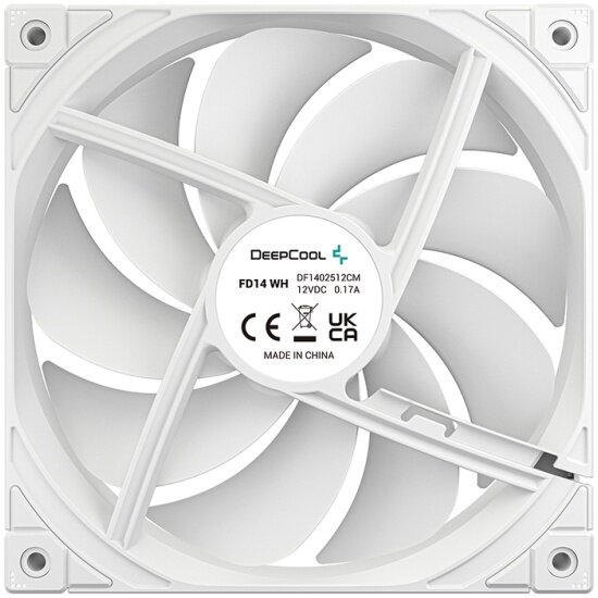 Вентиляторы для корпуса Deepcool FD14 WH-3 IN 1 3шт (R-FD14-WHNPN3-G) — фото 1