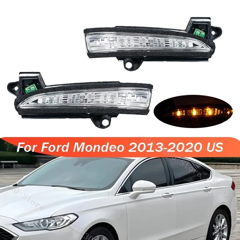 Для Ford USA Mondeo Fusion 2013 2014 2015 2016 2017 2018 2019 модель зеркала заднего вида сигнал поворота, Left — фото 1