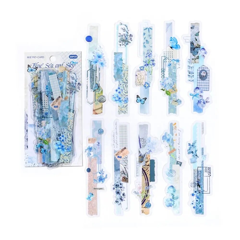 20 шт. винтажные наклейки PET Paper Lab Series