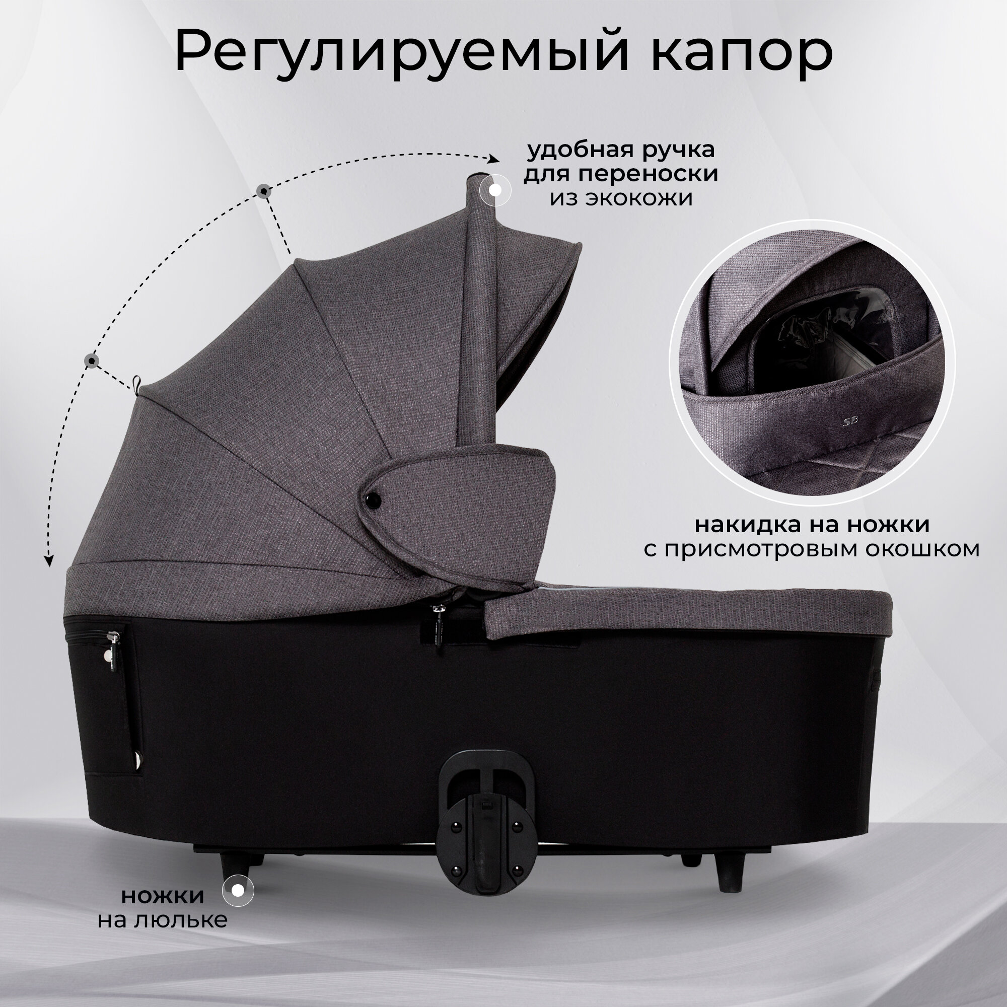 Обзор: Коляска 3в1 Sweet Baby Rubikid Grey