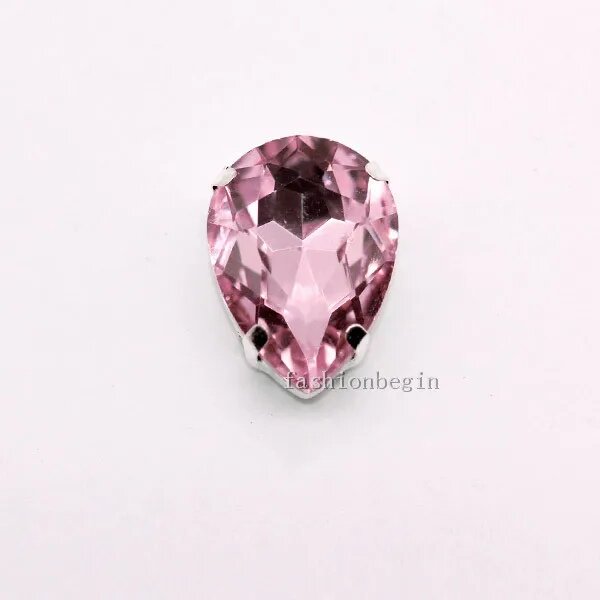 Стразы QiARSOYOO 4-40 мм 24 цветов Розовый 6x8mm 20pcs Lt pink