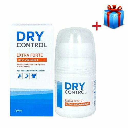 Антиперспирант роликовый женский, мужской Dry Control при повышенной потливости, подарок внутри