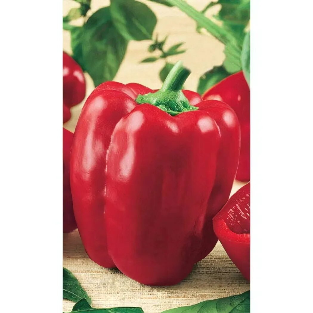 Семена перца сладкого Гигант красный F1 крупные плоды 300 г раннеспелый